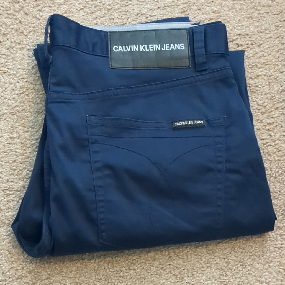 Calvin Klein Men's Dark Blue Chinos
